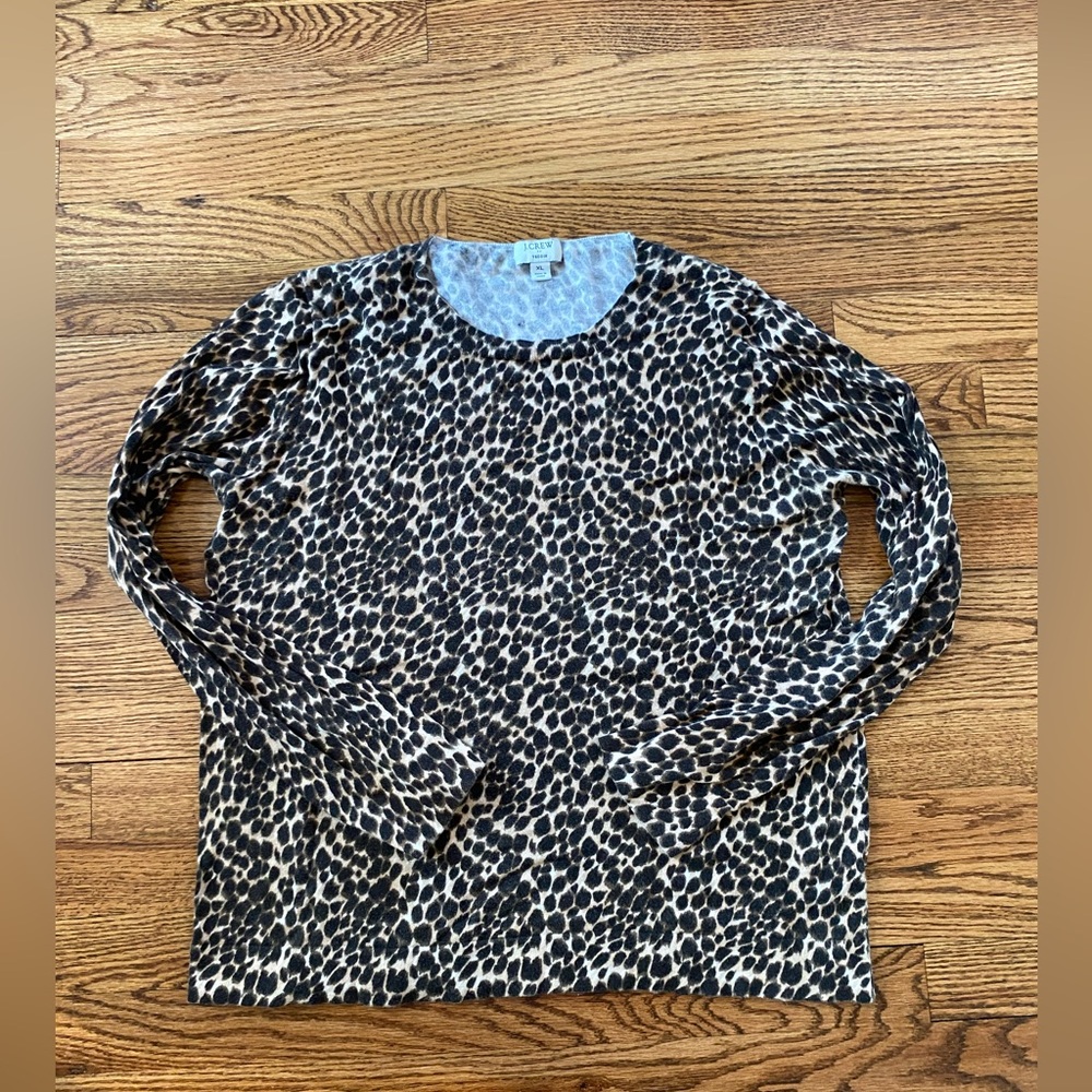 J.Crew Cheetah Print Teddie - Lightweight
